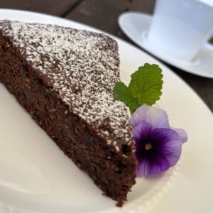 Chocolate Cake with Prunes and Hazelnut