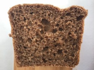 dark bread cross cut
