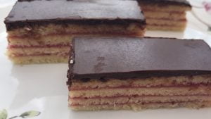 layered cake slice