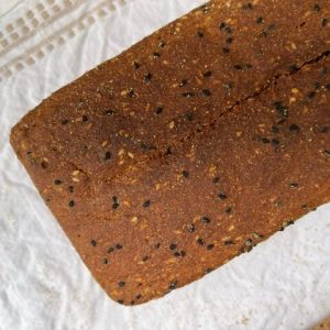 Part of Scalded Rye sourdough loaf