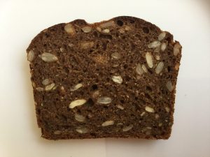 seeded rye sourdough slice
