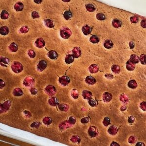 Soft Gingerbread w. Cranberries